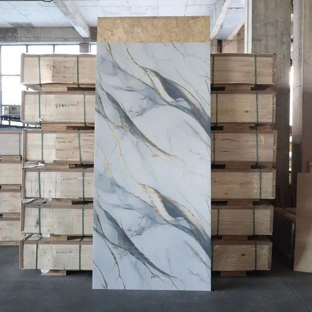 Wholesale pi bon kalite PVC Marble fèy